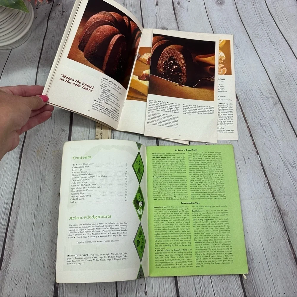Vintage soft cover Recipe cookbook Pillsbury 1966 &  good housekeeping 1958